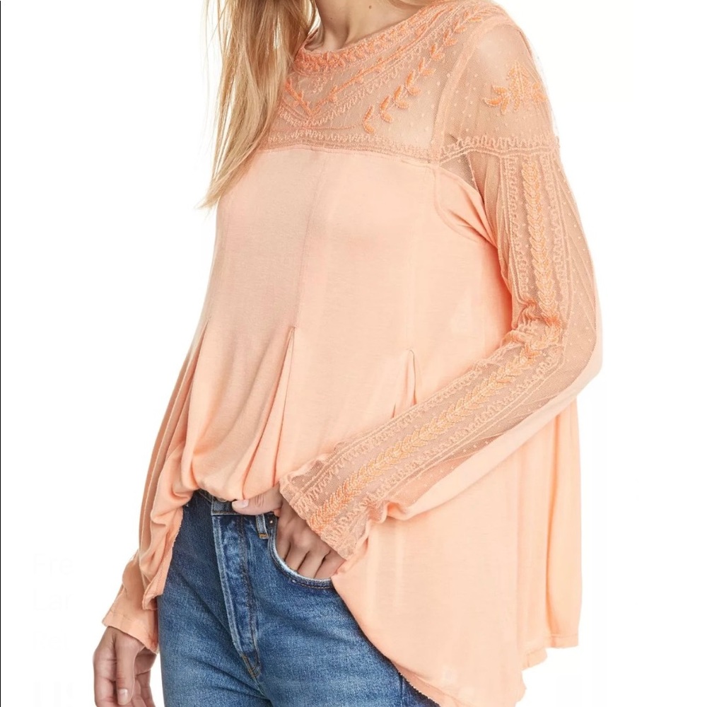 Free People Womens Jojo Tee Havana Sands
